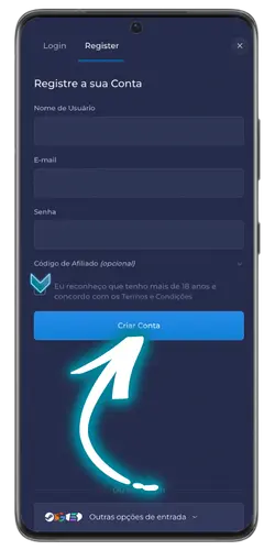 Confirmação de registo no Rainbet para ativar a tua conta